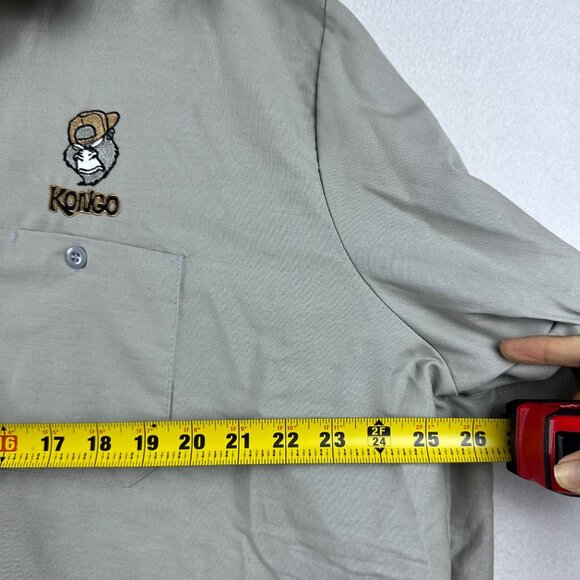 Kongo Gorilla Logo Work Button Shirt Mens Size 3XL American Workwear Mechanic - Picture 6 of 11